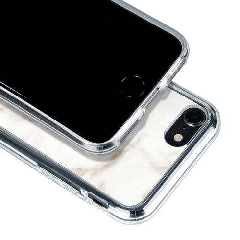 Taupe Marble iPhone SE (2nd & 3rd Gen) Clear Case