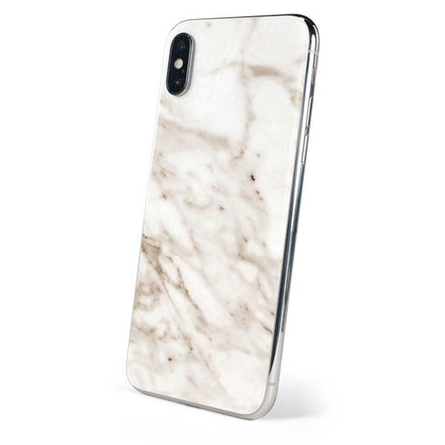 Taupe Marble iPhone XS Skin