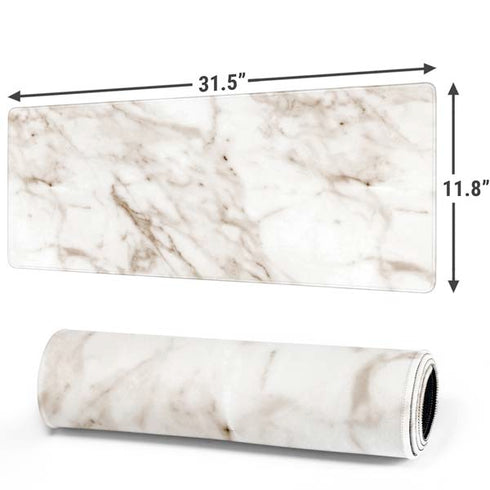 Taupe Marble Gaming Mouse Pad