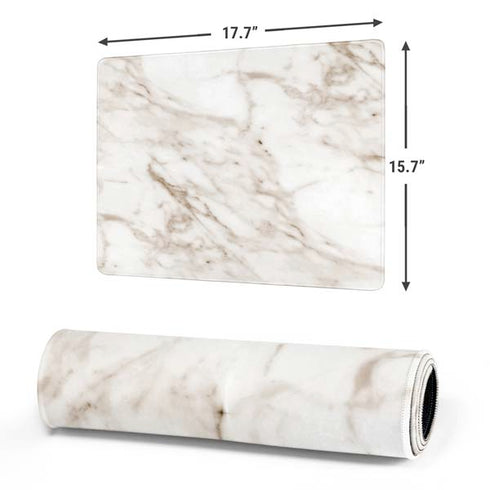 Taupe Marble Gaming Mouse Pad