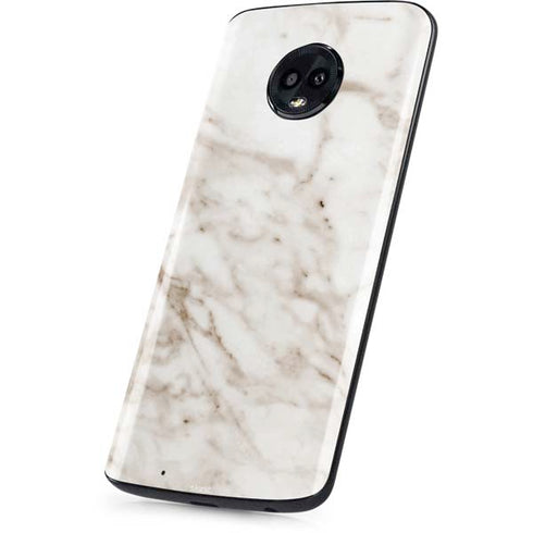 Taupe Marble Moto G6 Skin