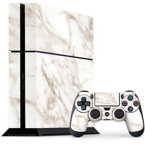 Taupe Marble PS4 Console and Controller Bundle Skin