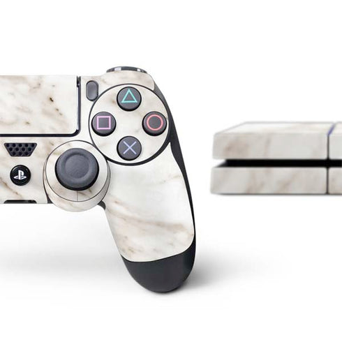 Taupe Marble PS4 Console and Controller Bundle Skin