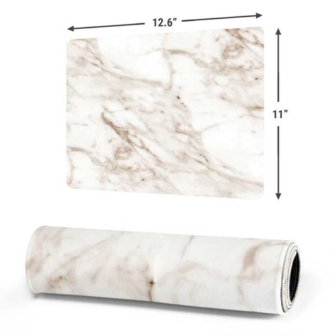 Taupe Marble Gaming Mouse Pad