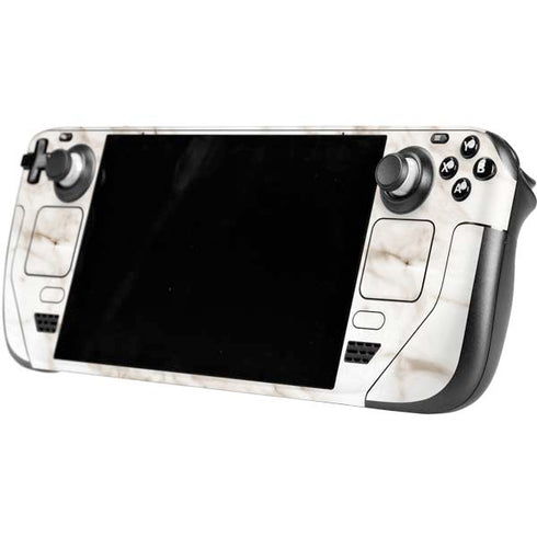 Taupe Marble Steam Deck Handheld Gaming Computer Skin
