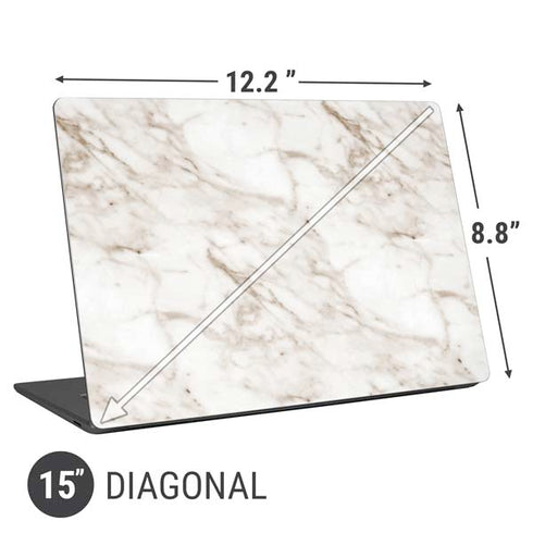Taupe Marble Universal Laptop 15in (12.2 x 8.8in) Skin