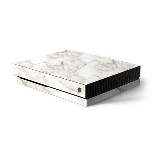 Taupe Marble Xbox One X Console Skin