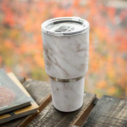 Taupe Marble Yeti 30oz Rambler Tumbler Skin