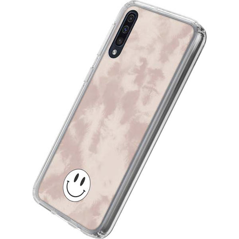 Taupe Tie Dye Galaxy A50 Clear Case