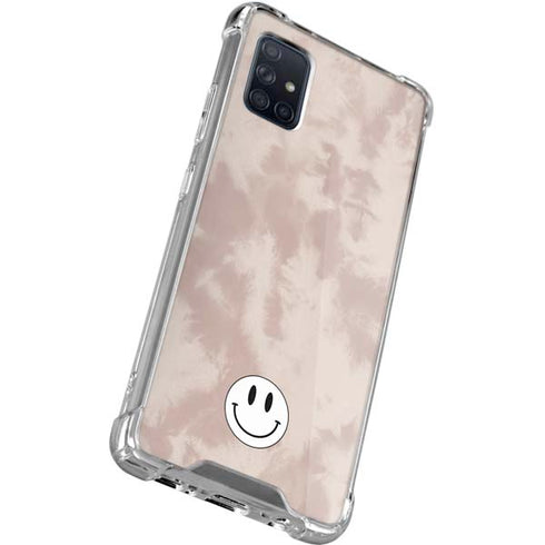 Taupe Tie Dye Galaxy A71 5G Clear Case