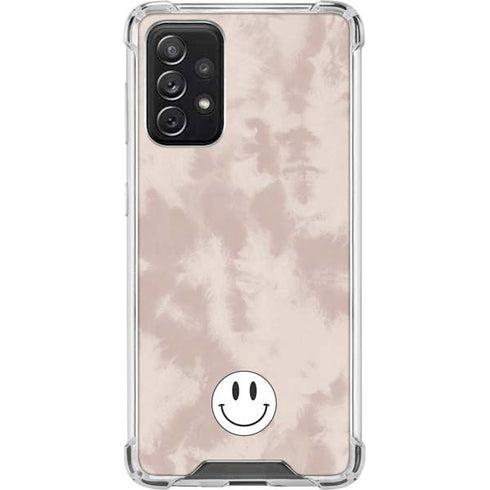 Taupe Tie Dye Galaxy A72 5G Clear Case