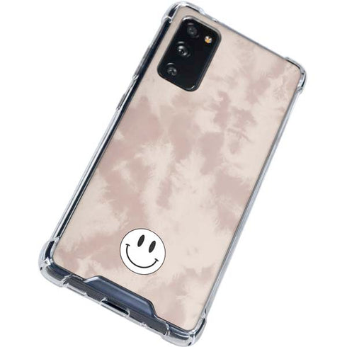 Taupe Tie Dye Galaxy S20 FE Clear Case