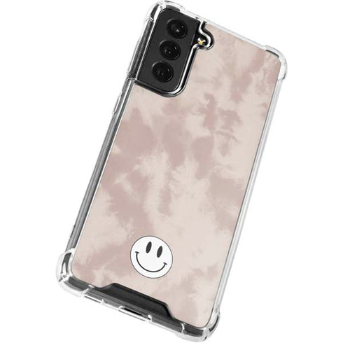 Taupe Tie Dye Galaxy S21 FE Clear Case