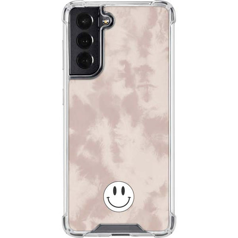 Taupe Tie Dye Galaxy S22 Clear Case