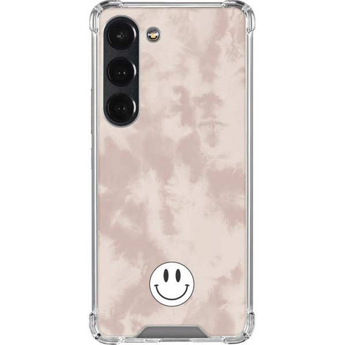 Taupe Tie Dye Galaxy S23 Clear Case