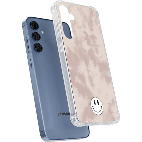 Taupe Tie Dye Galaxy S24 Clear Case