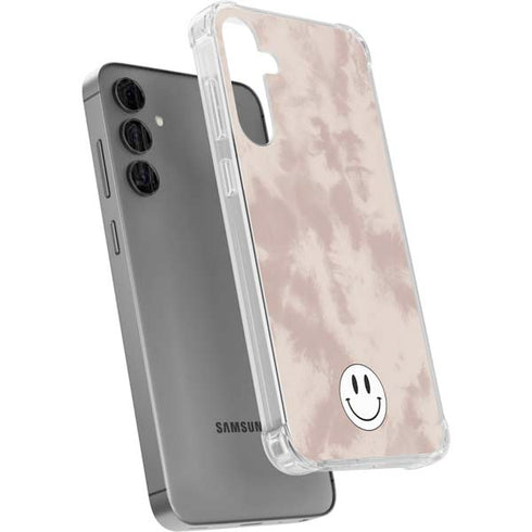 Taupe Tie Dye Galaxy S24 Plus Clear Case