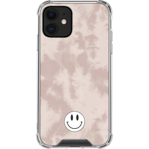Taupe Tie Dye iPhone 12 Clear Case