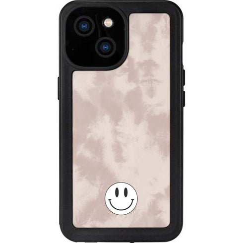 Taupe Tie Dye iPhone 13 Mini Waterproof Case