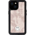 Taupe Tie Dye iPhone 13 Mini Waterproof Case