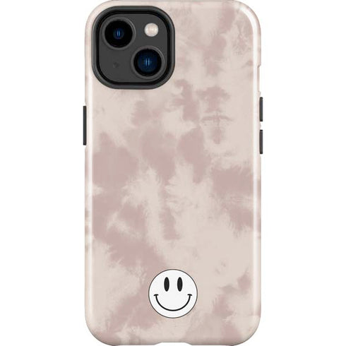 Taupe Tie Dye iPhone 15 Plus Impact Case