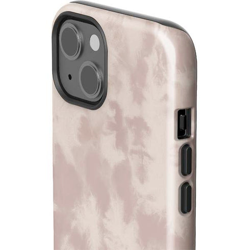 Taupe Tie Dye iPhone 15 Plus Impact Case
