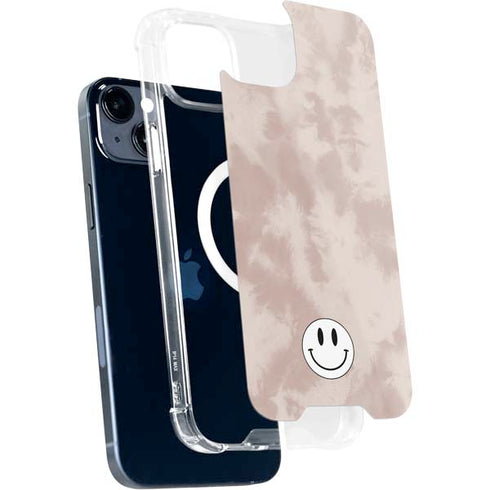 Taupe Tie Dye iPhone 15 Plus MagSafe Case