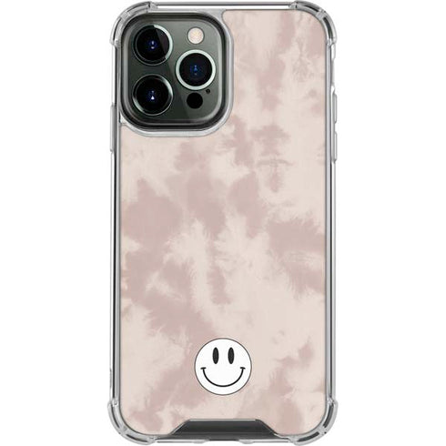 Taupe Tie Dye iPhone 14 Pro Max Clear Case