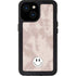 Taupe Tie Dye iPhone 15 Waterproof Case