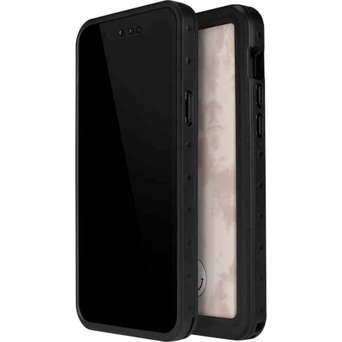 Taupe Tie Dye iPhone 15 Waterproof Case