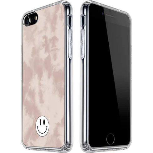 Taupe Tie Dye iPhone SE (2nd & 3rd Gen) Clear Case