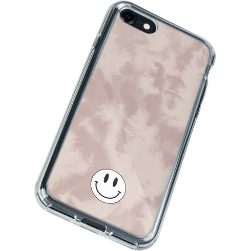 Taupe Tie Dye iPhone SE (2nd & 3rd Gen) Clear Case