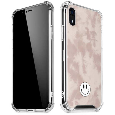 Taupe Tie Dye iPhone XR Clear Case