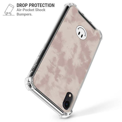 Taupe Tie Dye iPhone XR Clear Case