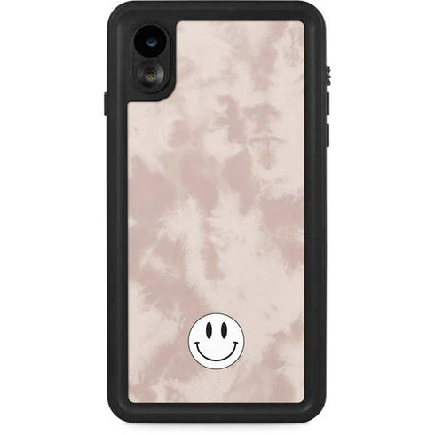 Taupe Tie Dye iPhone XR Waterproof Case
