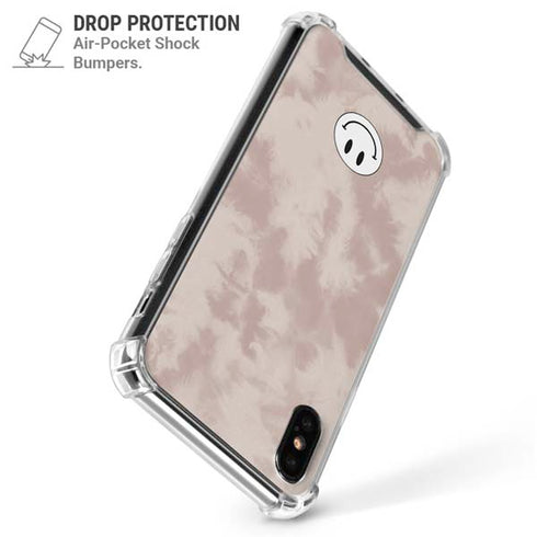 Taupe Tie Dye iPhone XS Max Clear Case