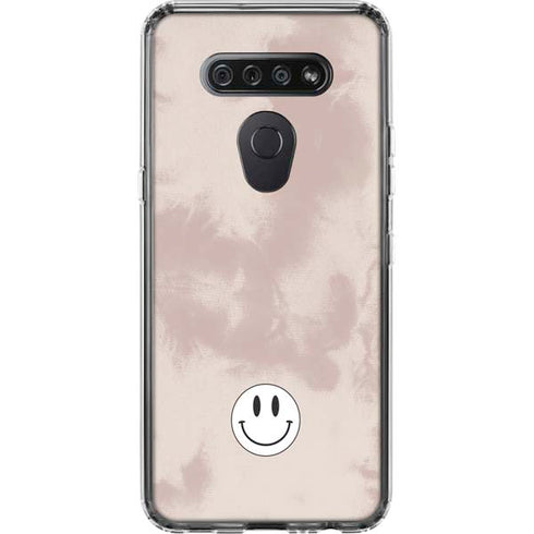 Taupe Tie Dye LG K51/Q51 Clear Case
