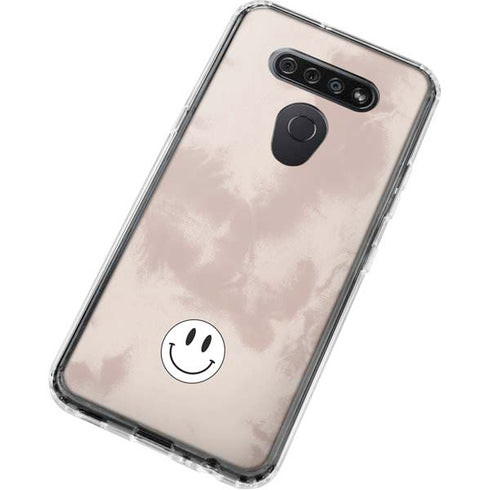 Taupe Tie Dye LG K51/Q51 Clear Case