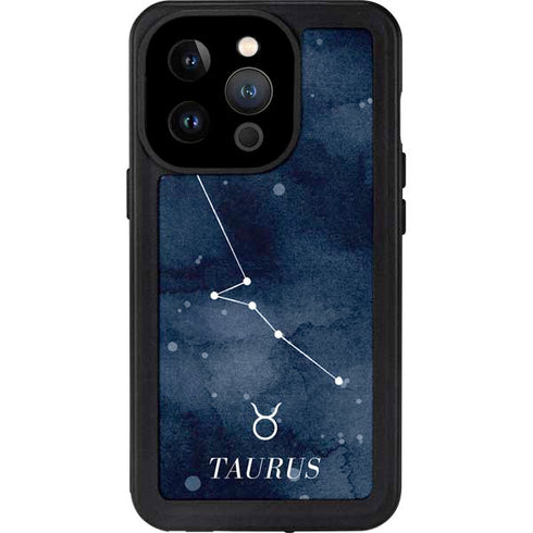 Taurus Constellation iPhone 14 Pro Waterproof Case