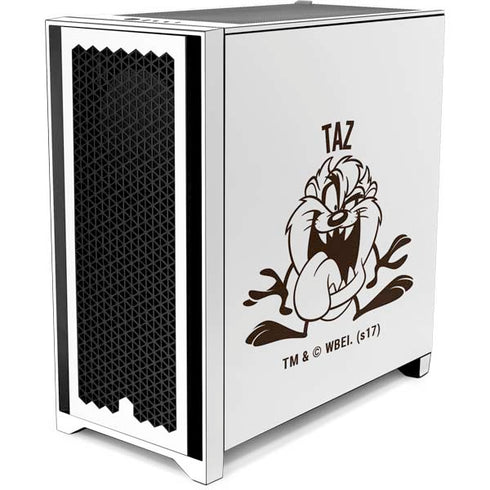 Looney Tunes Taz Big Head Corsair 4000D Tempered Glass Mid-Tower ATX Case Skin