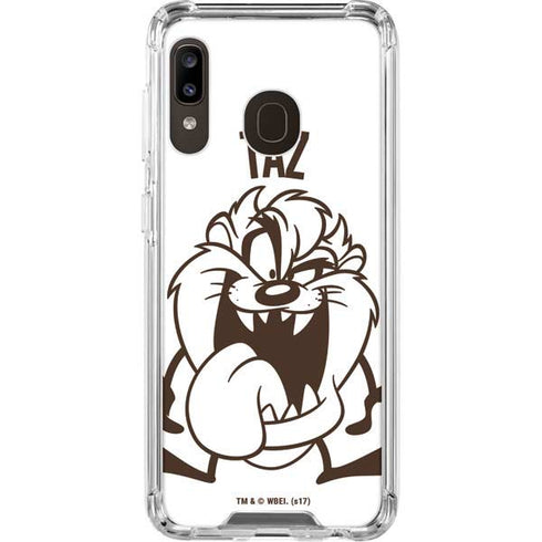 Looney Tunes Taz Big Head Galaxy A30 Clear Case
