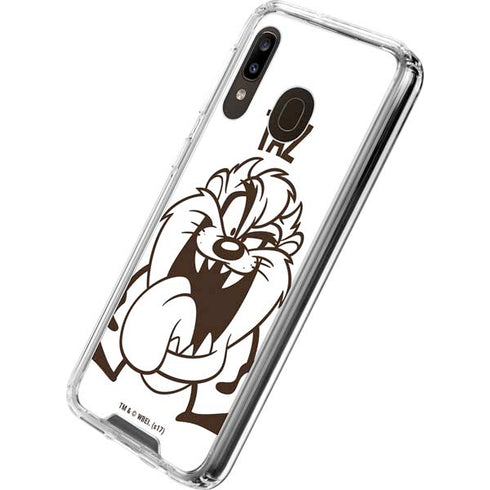 Looney Tunes Taz Big Head Galaxy A30 Clear Case