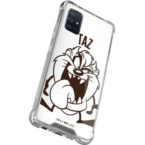 Looney Tunes Taz Big Head Galaxy A71 5G Clear Case