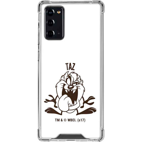 Looney Tunes Taz Big Head Galaxy Note20 5G Clear Case