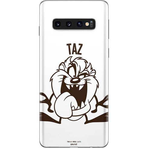 Looney Tunes Taz Big Head Galaxy S10 Skin