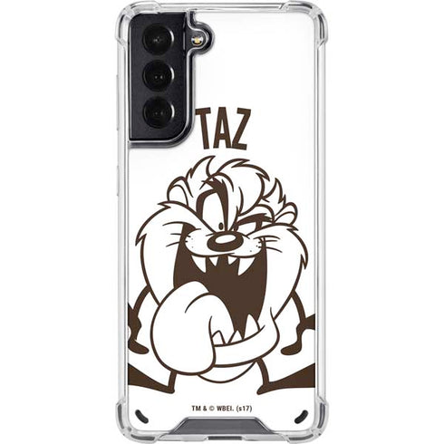 Looney Tunes Taz Big Head Galaxy S21 5G Clear Case