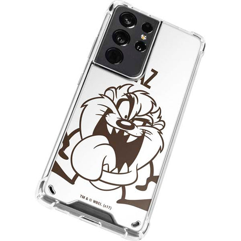 Looney Tunes Taz Big Head Galaxy S21 Ultra 5G Clear Case