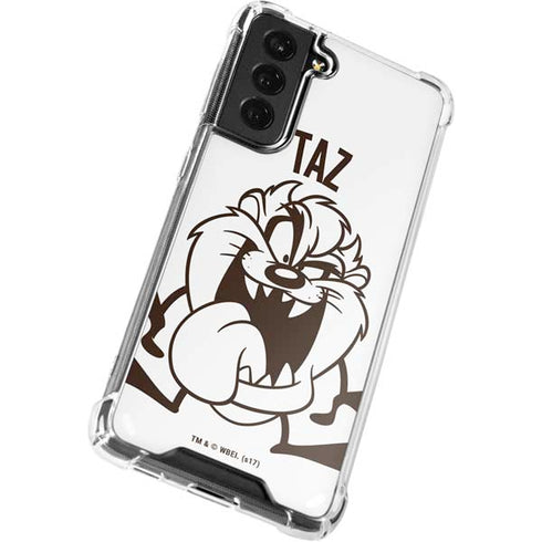 Looney Tunes Taz Big Head Galaxy S22 Plus Clear Case