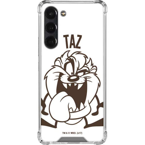 Looney Tunes Taz Big Head Galaxy S23 Plus Clear Case
