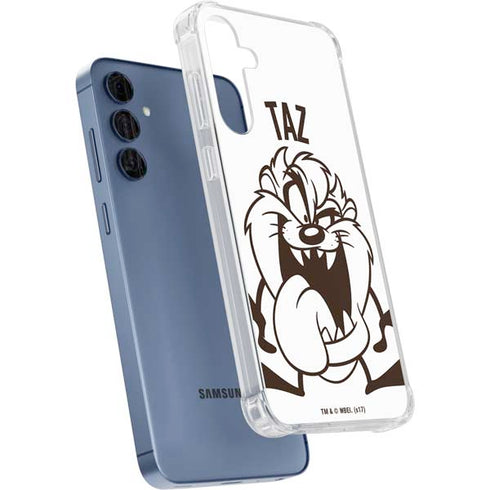 Looney Tunes Taz Big Head Galaxy S24 Clear Case